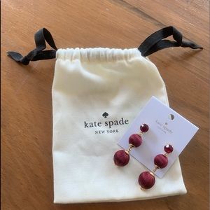 Kate Spade drop dangle earrings with dust bag.